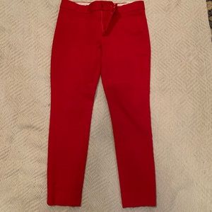 Banana Republic red Sloan pants